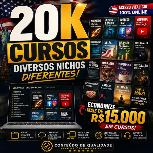 20 mil cursos