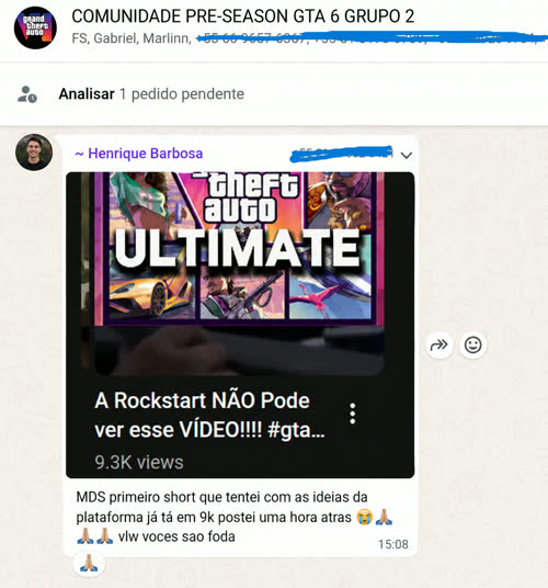 Cliente viralizando com os vídeos
